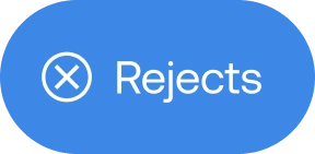 Rejects button